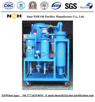 6000L / H Turbine Oil Purifier Machine 53KW Lubrication System