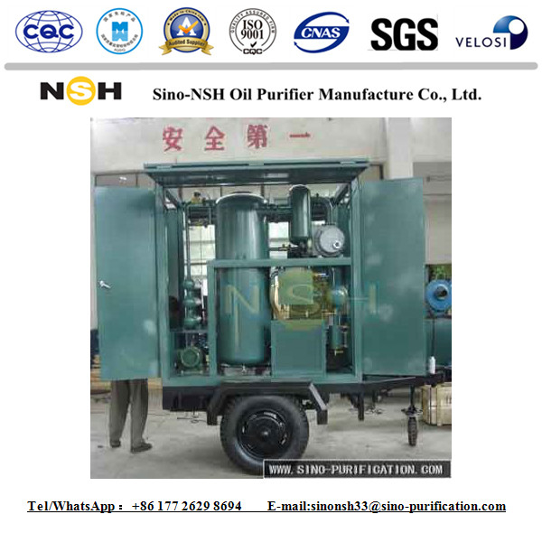 380v Vacuum Transformer Oil Purifier 1800L / H Mobile Oil Filtration Unit