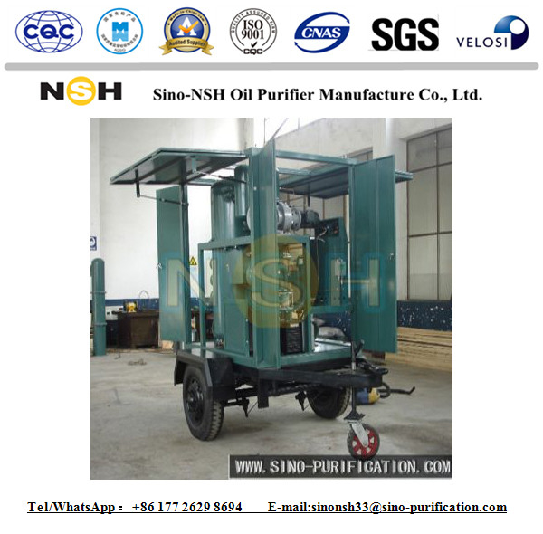 380v Vacuum Transformer Oil Purifier 1800L / H Mobile Oil Filtration Unit